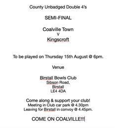 County SEMI-FINAL Coalville Town v Kingscroft